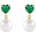 Heart & Pearl Earrings