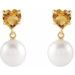 Heart & Pearl Earrings