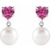 Heart & Pearl Earrings
