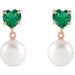 Heart & Pearl Earrings