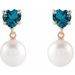Heart & Pearl Earrings