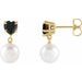 Heart & Pearl Earrings
