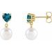 Heart & Pearl Earrings
