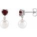 Heart & Pearl Earrings