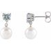 Heart & Pearl Earrings