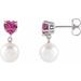 Heart & Pearl Earrings