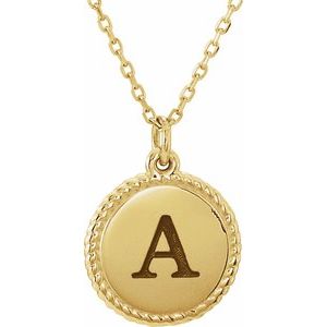 Engravable Rope Necklace or Charm/Pendant