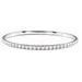 Half Accented Flexible Bangle Bracelet