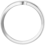 Half Bezel Solitaire Engagement Ring or Band