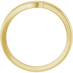 Half Bezel Solitaire Engagement Ring or Band