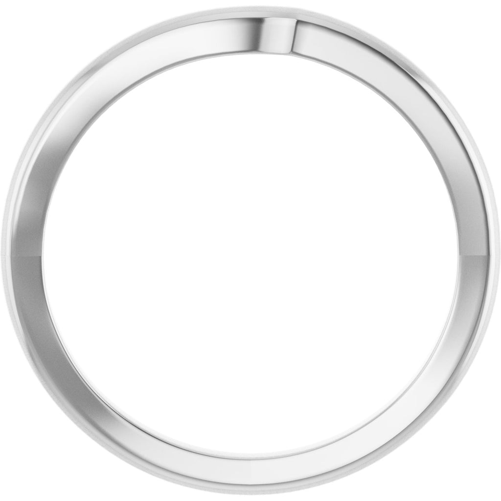 Half Bezel Solitaire Engagement Ring or Band