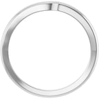 Half Bezel Solitaire Engagement Ring or Band