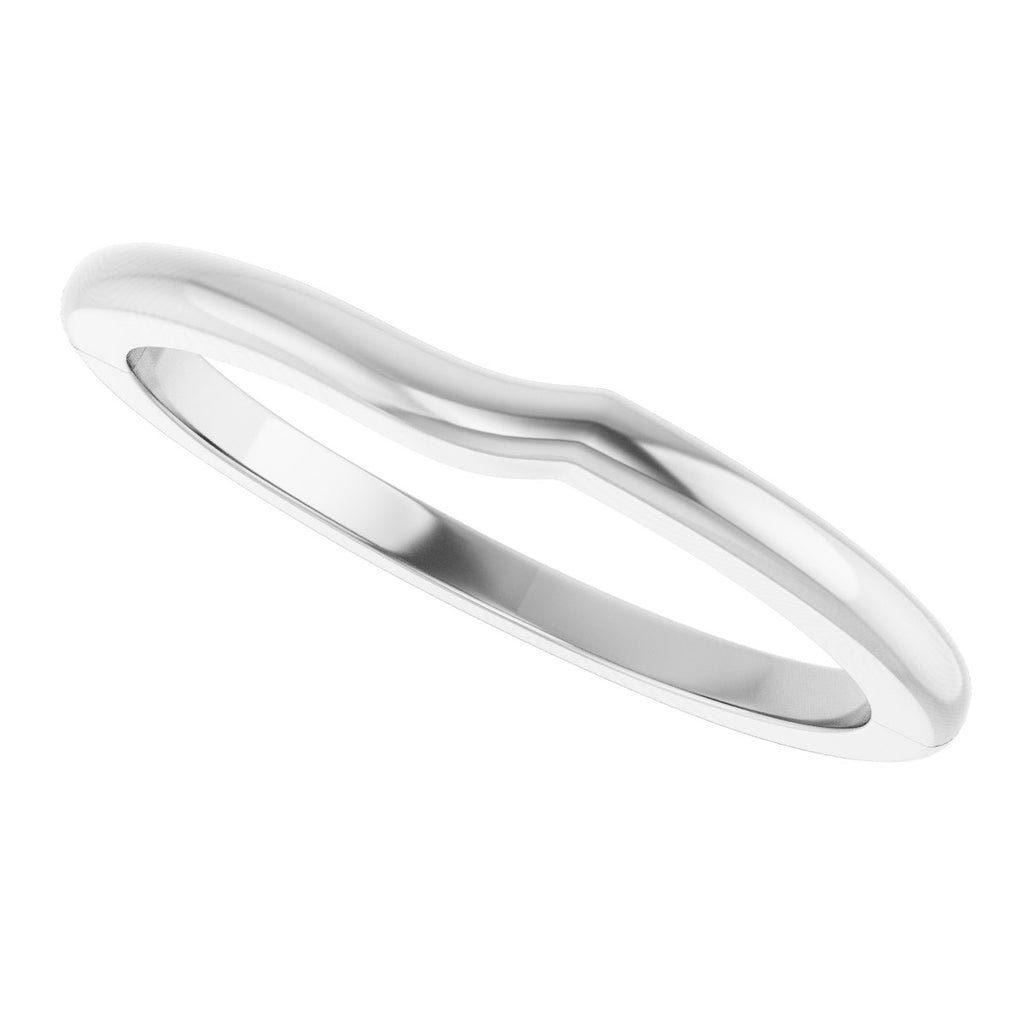 Half Bezel Solitaire Engagement Ring or Band