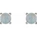 Round 4-Prong Cabochon Earrings