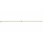 Bezel-Set Solitaire Curb Link Bracelet