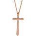 Elongated Cross Necklace or Pendant
