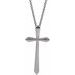 Elongated Cross Necklace or Pendant