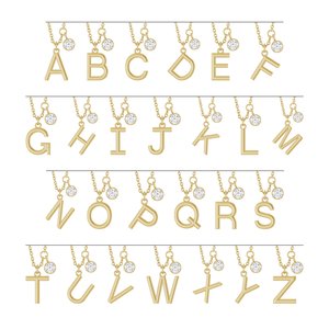 Accented Initial Necklace