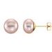 Button Pearl Stud Earrings
