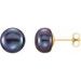 Button Pearl Stud Earrings