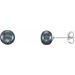 Button Pearl Stud Earrings