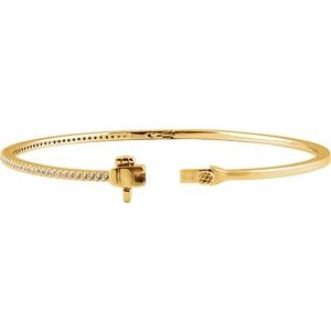 Pavé-Style Bangle Bracelet