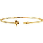 Pavé-Style Bangle Bracelet