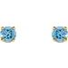Round 4-Prong Youth Birthstone Stud Earrings