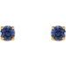 Round 4-Prong Youth Birthstone Stud Earrings