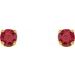 Round 4-Prong Youth Birthstone Stud Earrings