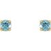 Round 4-Prong Youth Birthstone Stud Earrings