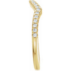 Accented Criss-Cross Engagement Ring or Band