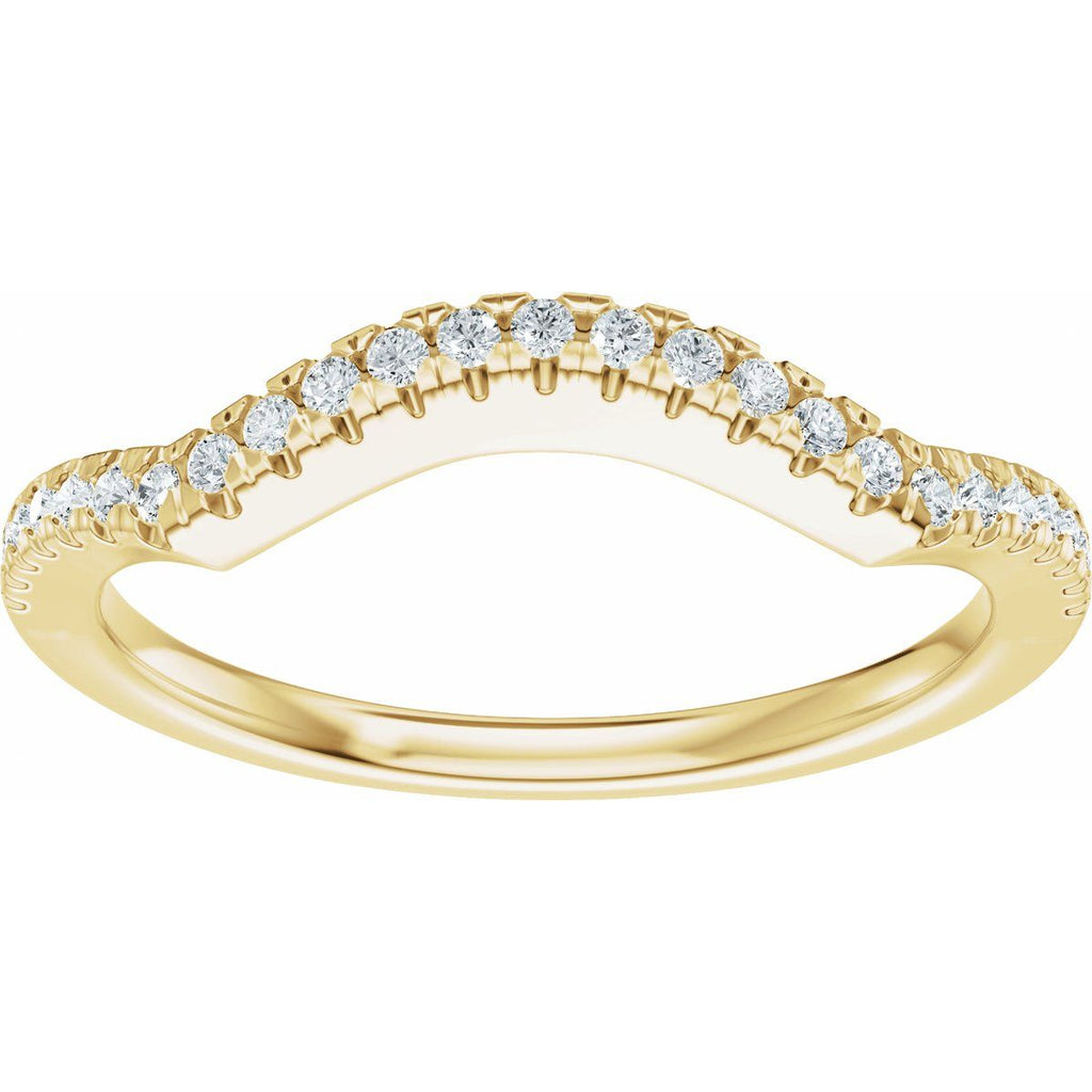 Accented Criss-Cross Engagement Ring or Band