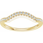 Accented Criss-Cross Engagement Ring or Band