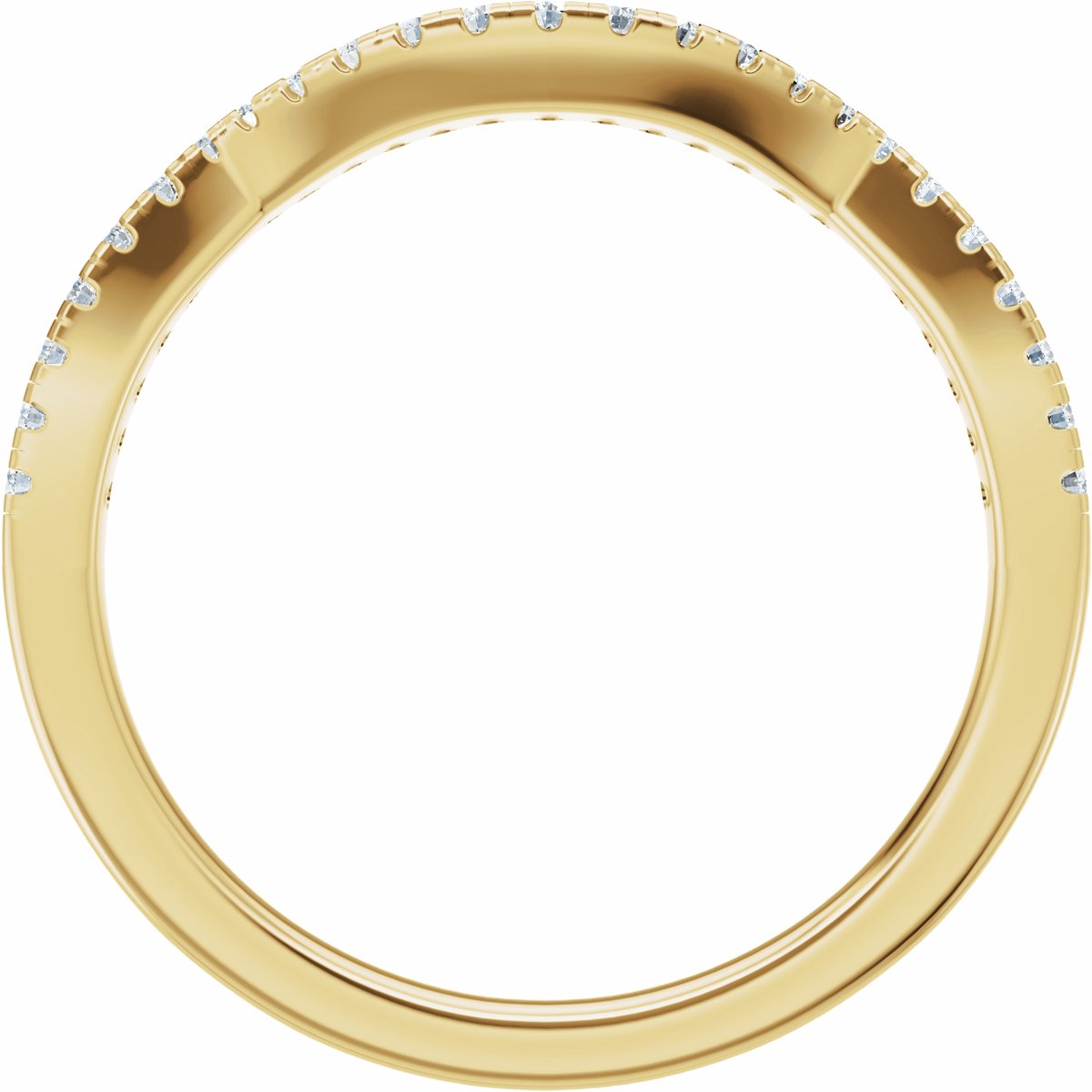 Accented Criss-Cross Engagement Ring or Band
