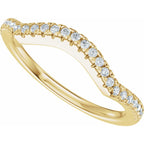 Accented Criss-Cross Engagement Ring or Band
