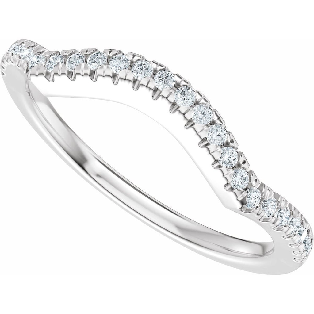 Accented Criss-Cross Engagement Ring or Band