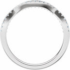 Accented Criss-Cross Engagement Ring or Band