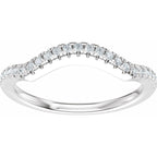 Accented Criss-Cross Engagement Ring or Band