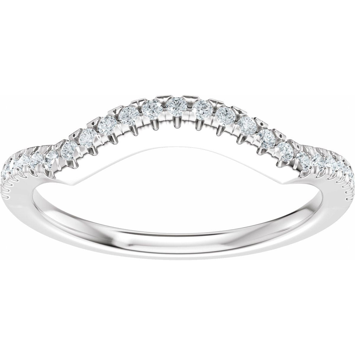Accented Criss-Cross Engagement Ring or Band