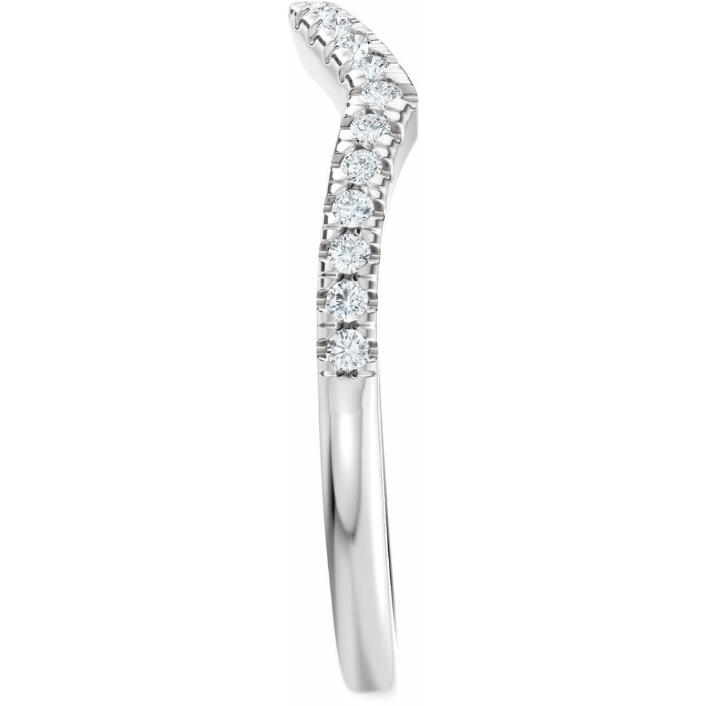 Accented Criss-Cross Engagement Ring or Band