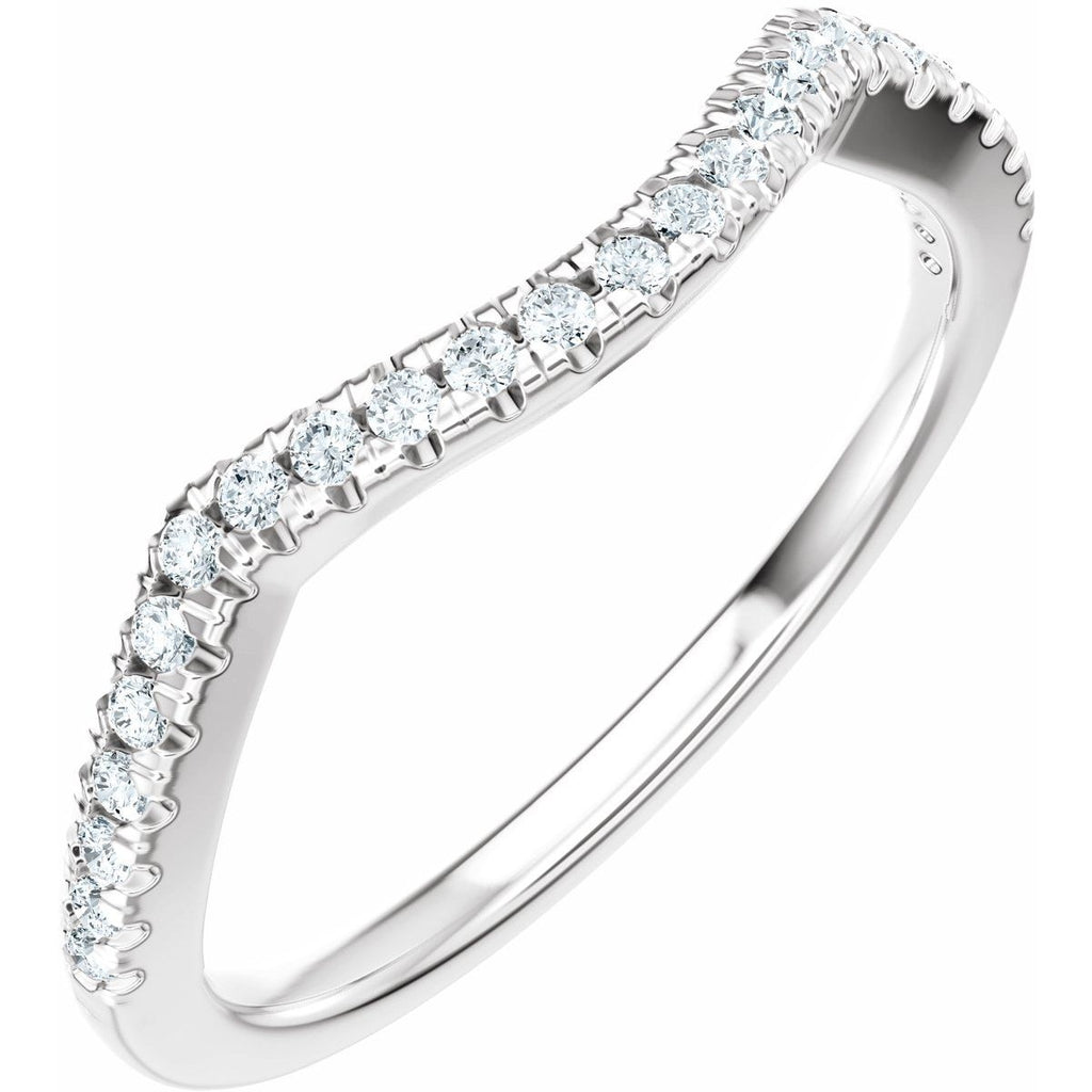 Accented Criss-Cross Engagement Ring or Band