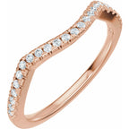 Accented Criss-Cross Engagement Ring or Band