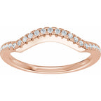 Accented Criss-Cross Engagement Ring or Band