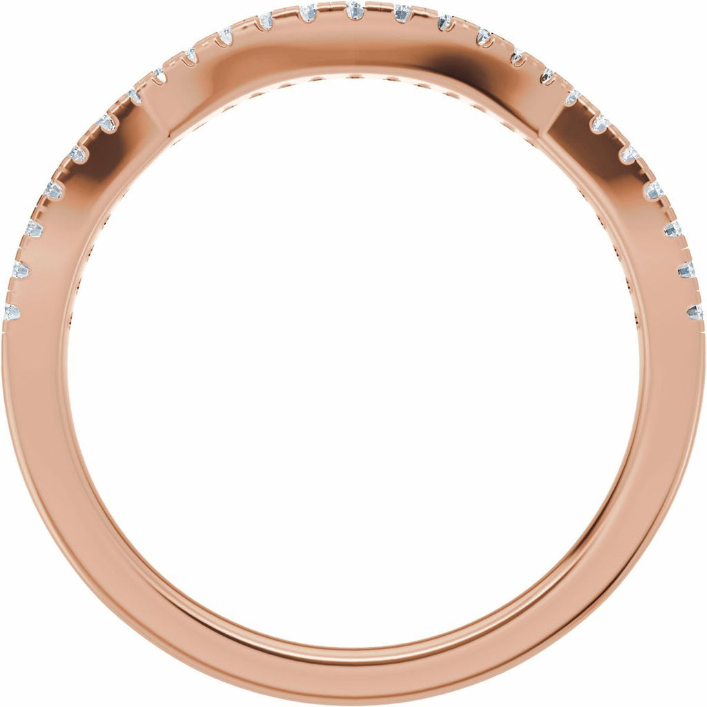Accented Criss-Cross Engagement Ring or Band
