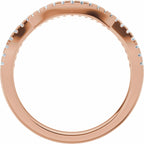 Accented Criss-Cross Engagement Ring or Band