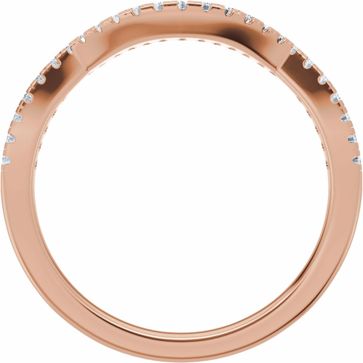 Accented Criss-Cross Engagement Ring or Band