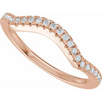 Accented Criss-Cross Engagement Ring or Band