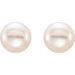 Button Pearl Stud Earrings