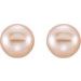 Button Pearl Stud Earrings